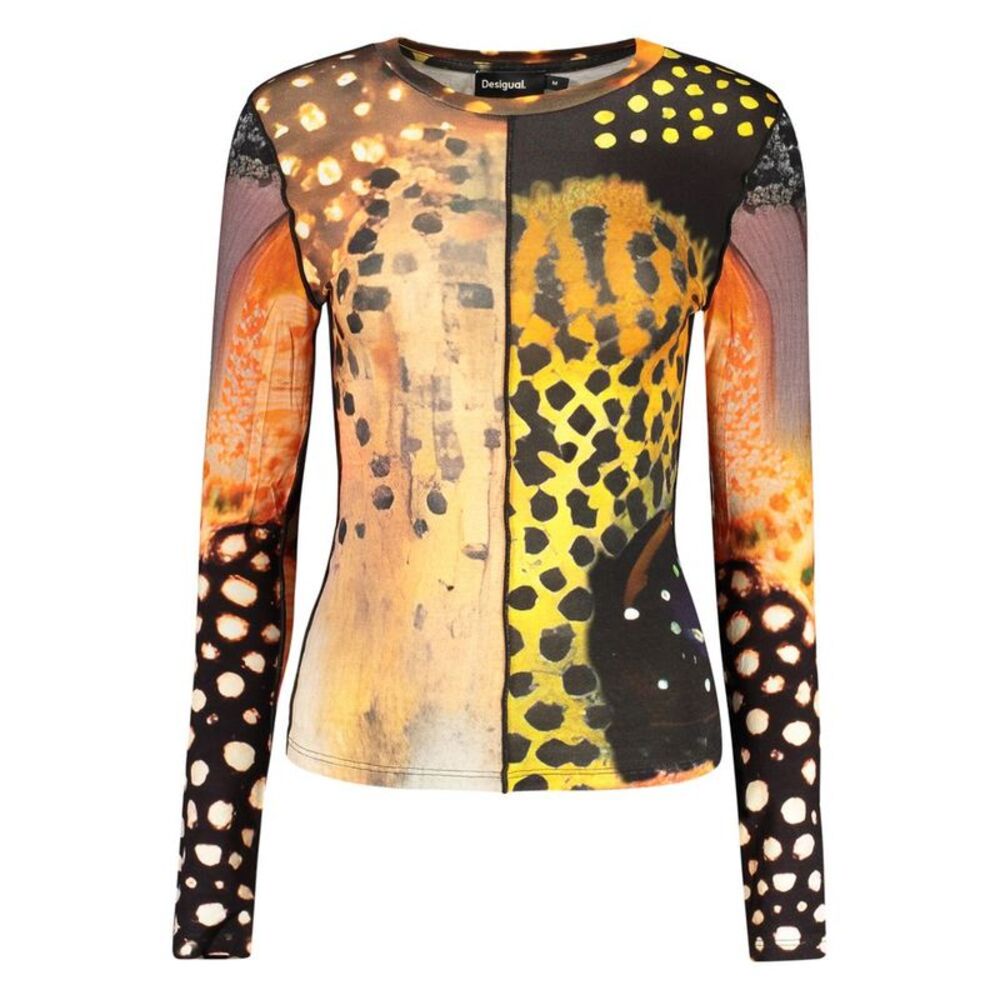 Desigual Orange Elastane Women's T-Shirt